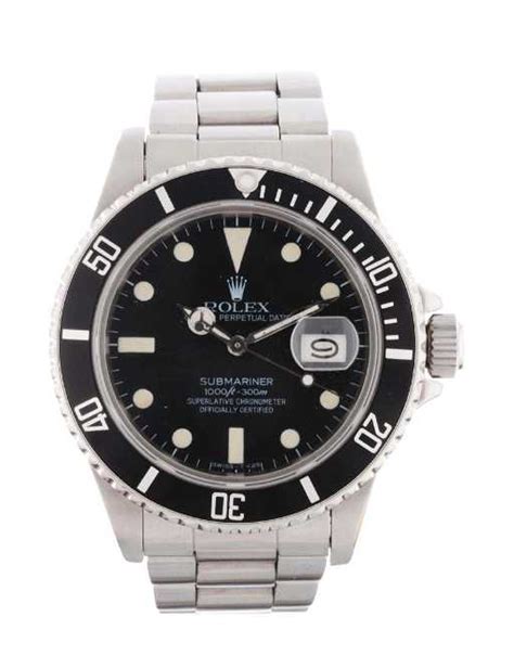 rare rolex stainless steel black submariner uni sex