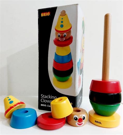 Brio Stacking Clown Wooden Toy Hobbies And Toys Toys And Games On Carousell