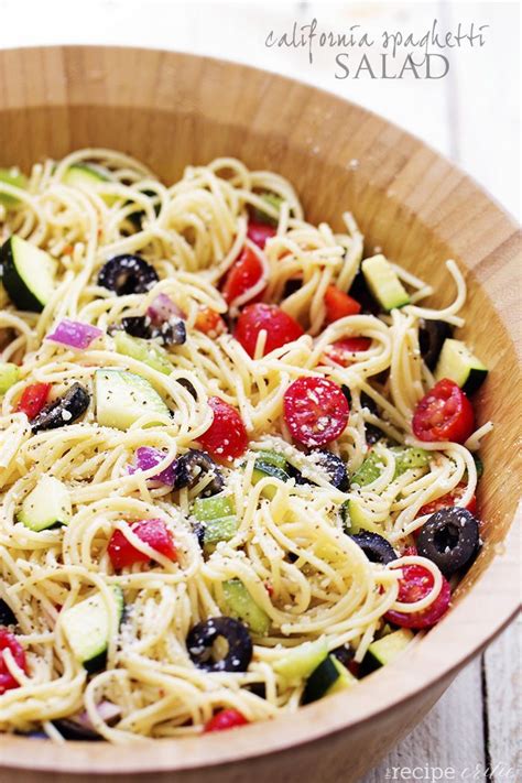 California Spaghetti Salad Recipes Spaghetti Salad Soup And Salad