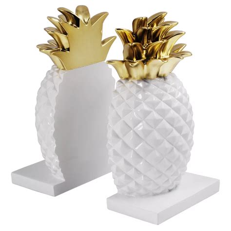 Pineapple Bookends Whitegold Threshold Pineapple Bookends