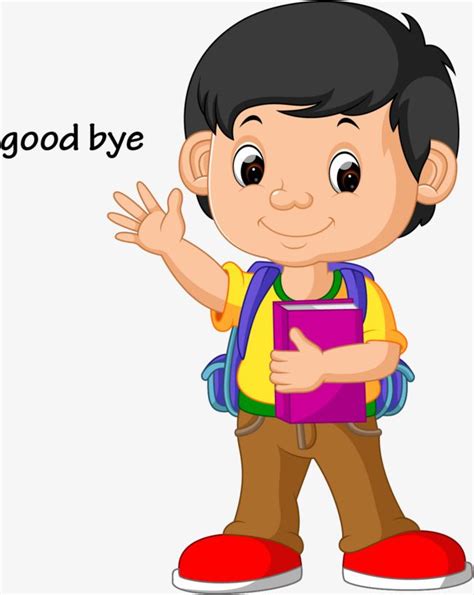 Waving Goodbye Png Transparent Vector Kids Wave Goodbye Kids Clipart