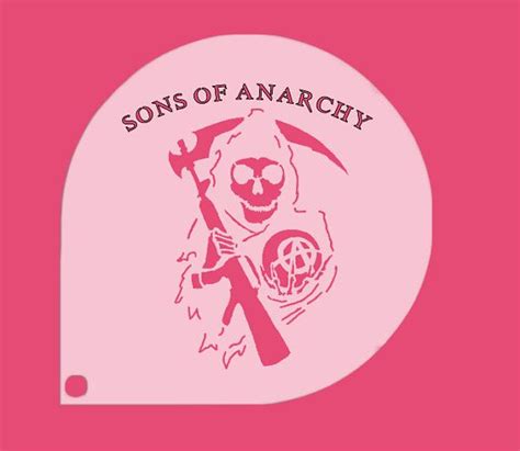 Sons Of Anarchy Stencil Resuable Free Shipping From Diystencilca On