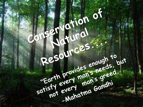 Conservation Of Natural Resourcesppt