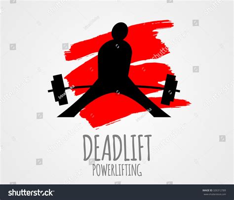 Powerlifting Logo Deadlift Stock Vector Royalty Free 326312789