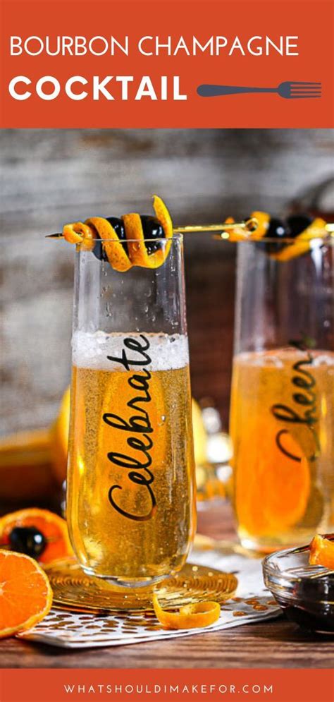 Make one of the brown liqueur cocktails and your friends will be begging you to become their live in bartender. Bourbon Champagne Cocktail | Recipe | Champagne cocktail ...