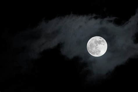 A Bright Full Moon Illuminating A Photograph By Bettinaritter Fine