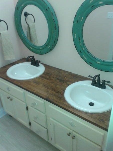 Designer caitlin murray switches it up in this bathroom with a gorgeous pale pink, 1950's inspired vanity. Handmade Custom Bathroom Vanities by Ausden Inc ...