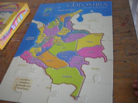 Rompecabezas Del Mapa De Colombia Para Imprimir Juguetes Didacticos Images