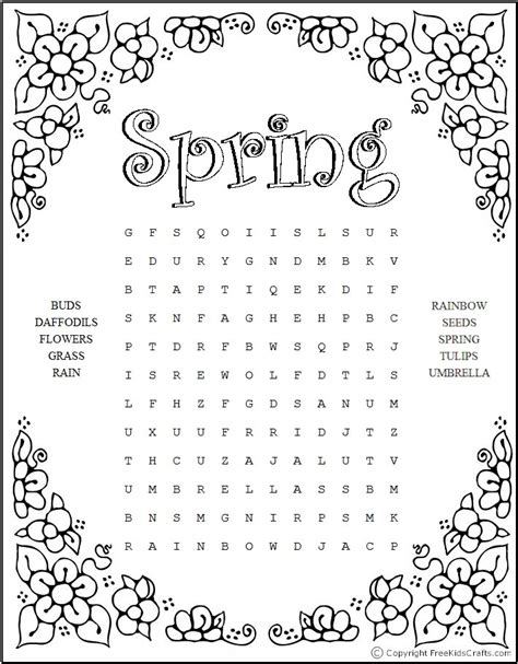 It's time to print them out, sit down and color for a bit…just relax and make something our last post of 15 printable coloring pages for adults was such a hit we decided to find a few more for you! Printable Spring Word Puzzles