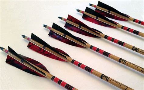 6 Pack Gold Tip Traditional Black Widow Hand Crested Arrows — Nock