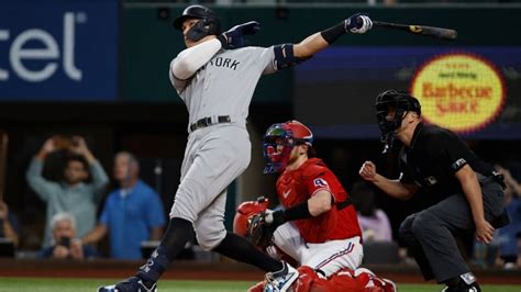Aaron Judge Hits American League Record 62nd Home Run Passing Roger