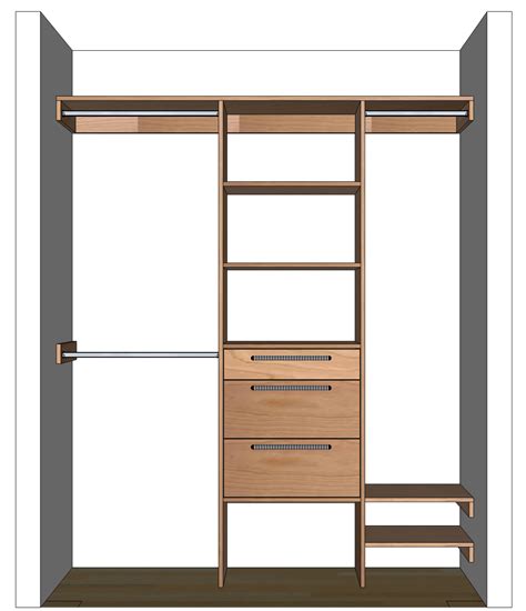 Many lack functional storage and organization. DIY Closet Organizer Plans For 5' to 8' Closet