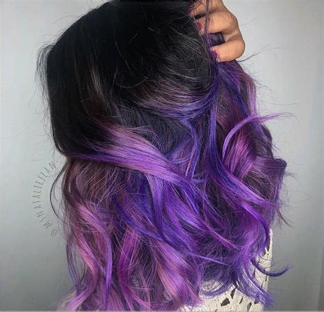 Purple And Black Hair Galhairs
