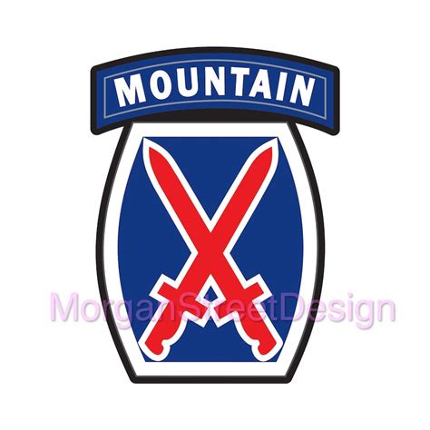 10th Mountain Division Die Cut Vinyl Decal Sticker Etsy