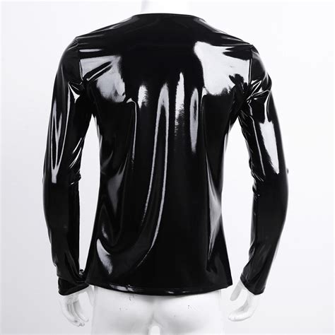 Glossy Pullover Black T Shirt Fanfreakz