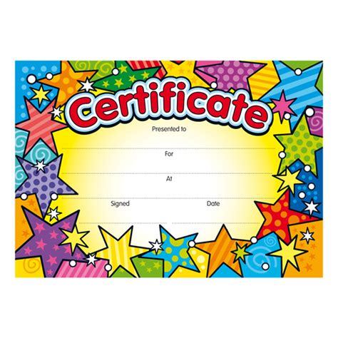 Bright Stars Certificates From Brainwaves Supplying Stickers Certific