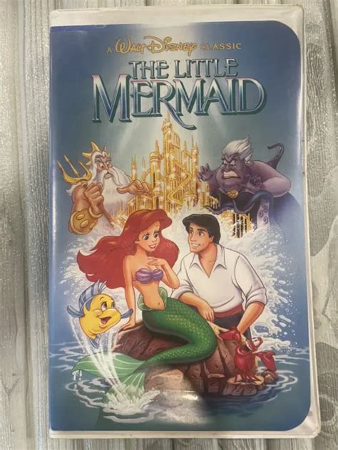 Disney The Little Mermaid Vhs 1990 Black Diamond Edition Banned