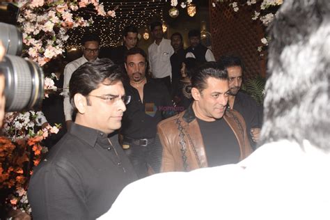 Salman Khan At Sonakshi Sinhas Wedding Reception In Four Bungalows Andheri On 17th Feb 2019