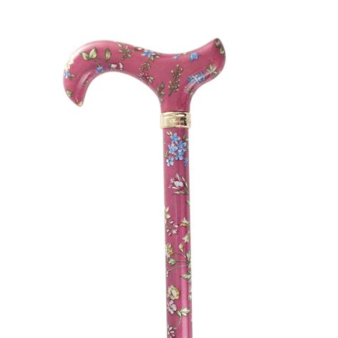 Derby Tea Party Extending Pink Floral Cane Uk