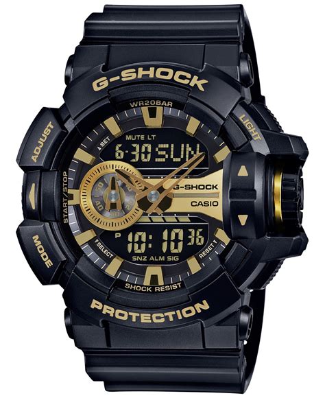 G Shock Men S Analog Digital Chronograph Black Resin Strap Watch X Mm Ga Gb A In Black