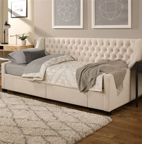 Aron Twin Upholstery Storage Daybed Daybed With Storage Daybed Design Daybed Room