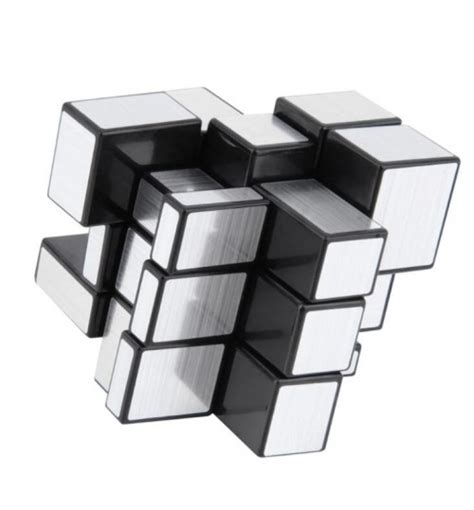 Rubiks Cube 3x3 Silver Mirror Magic Cube Online At Geek Store Nz