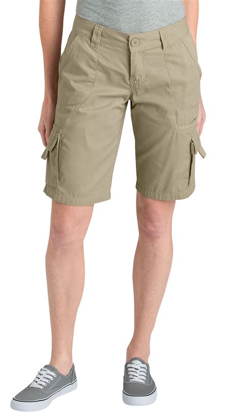 Womens 11 Relaxed Fit Cotton Cargo Short