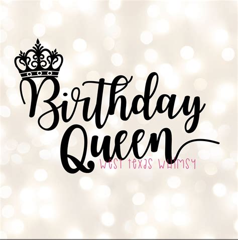 Birthday Queen Svg Happy Birthday Svg Birthday Mom Svg Etsy Happy