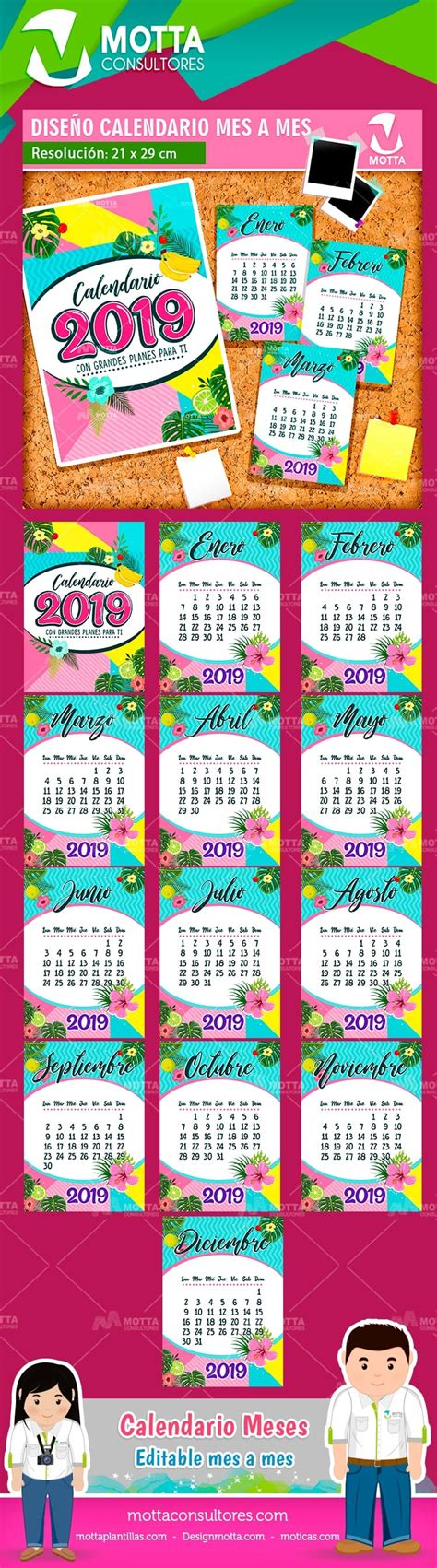 Calendario Imprimible En Tamaño Carta Organiza Tu Año Fácilmente