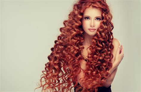 Redhead Woman With Spiral Curls