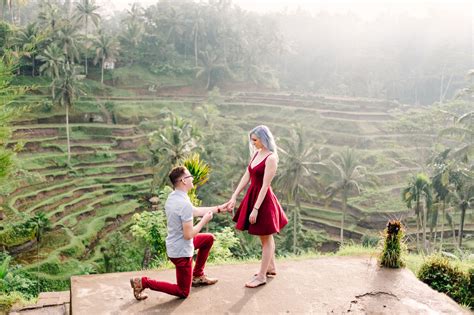 Romantic Bali Marriage Proposal In Ubud By Bali Photographer