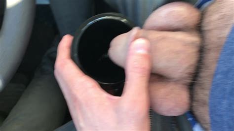 Pissing In A Cup In The Car Thisvid Com