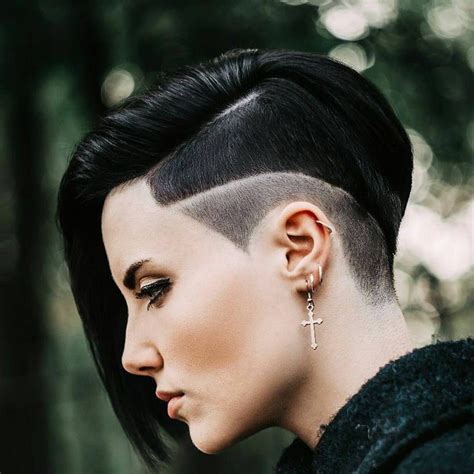 Short Half Shaved Hairstyles Hairstyles For Natural Hair