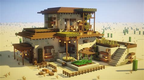 Minecraft How To Build A Large Desert House Tutorial EPIC YouTube