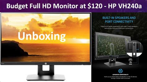 Hp Vh240a 23 8 Inch Full Hd 1080p Ips Led Monitor With Built In