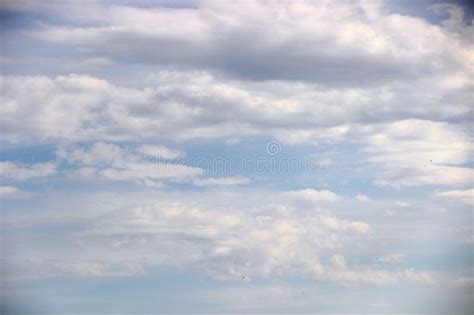 Blue Sky Covered With Dark And Light Clouds Stock Image Image Of