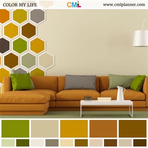 Modern Seventies Color My Life Color Palette Living Room Living