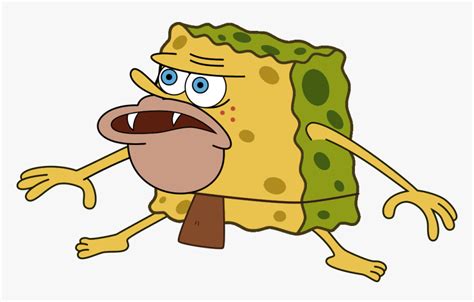 Spongebob Caveman Png Transparent Meme Spongebob Lick Emoji Dank My