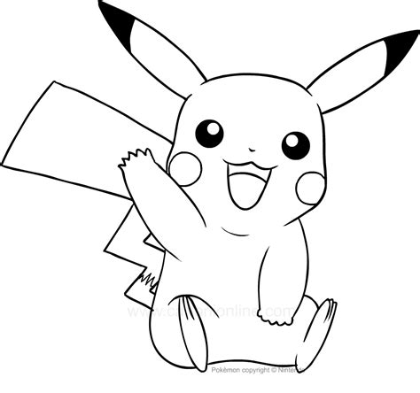 Ausmalbilder Pikachu Des Pokemon