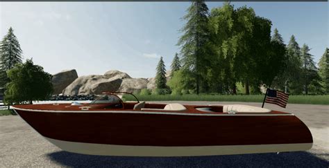 Luxury Boat V10 Vehicle Farming Simulator 2022 19 Mod