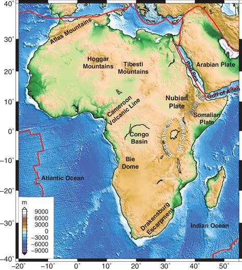 Maps of africa map of africa with countries and capitals physical map of africa 3297x3118 / 3,8 mb go to map map of africa showing major physical features - Google Search in 2020 | Africa map, Map ...