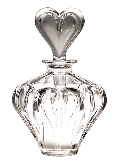 bohemia crystal love heart 8cm perfume bottle