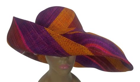 Boitumelo Handwoven Multicolor Madagascar Big Brim Raffia Sun Hat