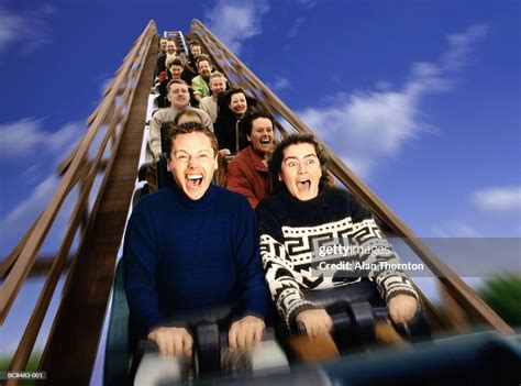 People On Rollercoaster Ride Screaming High Res Stock Photo Getty Images