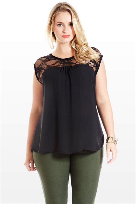 Plus Size Laced With Secrets Sleeveless Top Fashion To Figure Plus