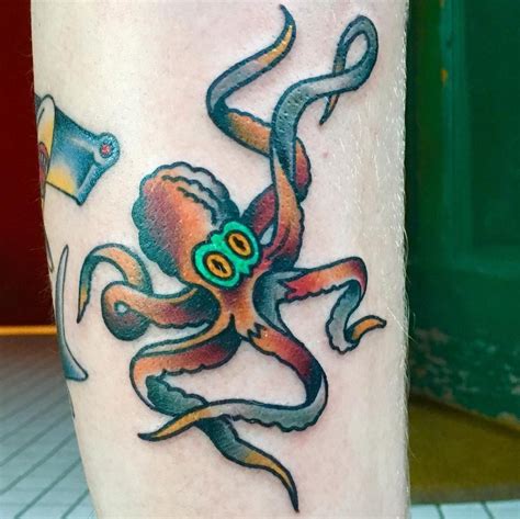 Sailor Jerry Octopus Flash With Modified Colors By Charles Rouse Of