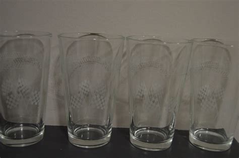 High Banks Etched Drinking Glasses Belleville High Banks