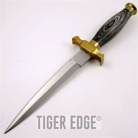 10 Stainless Medieval Renaissance Black Dagger Knife W Leather Sheath
