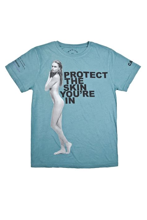 Cara Delevingne Nude Marc Jacobs Skin Tee Protect The Skin Youre In