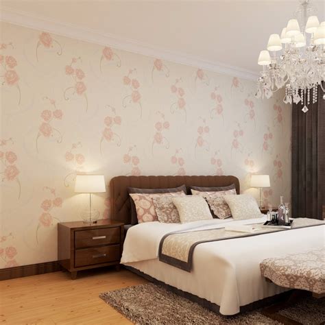 Pink Rose Floral Wallpaper Bedroom Wallpaper Kids Room Wallpaper